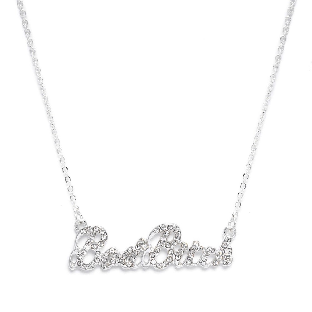 Fashion Nova “Bad Bitch” silver necklace - Picture 3 of 3